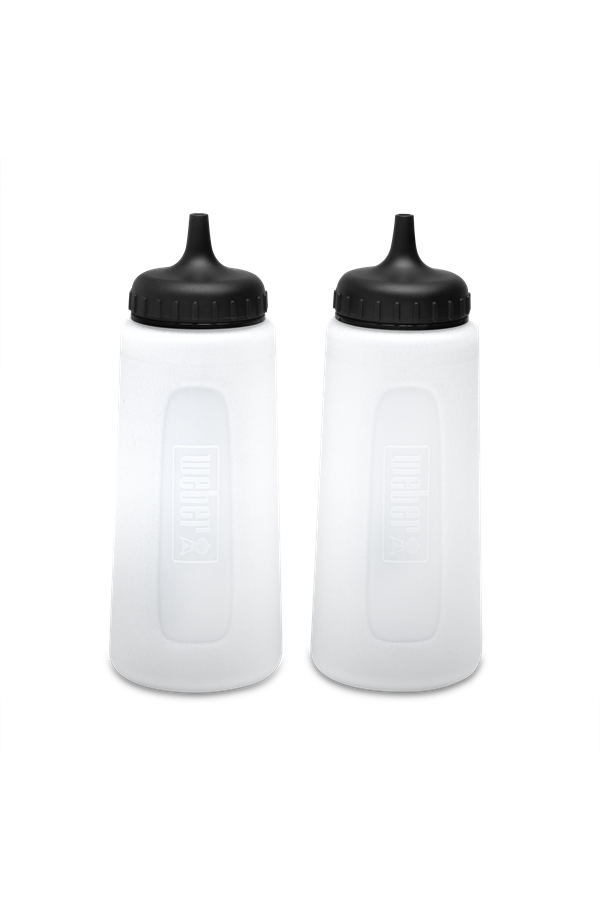 Plastová láhev s dávkovačem na olej a dresinky, 2 ks